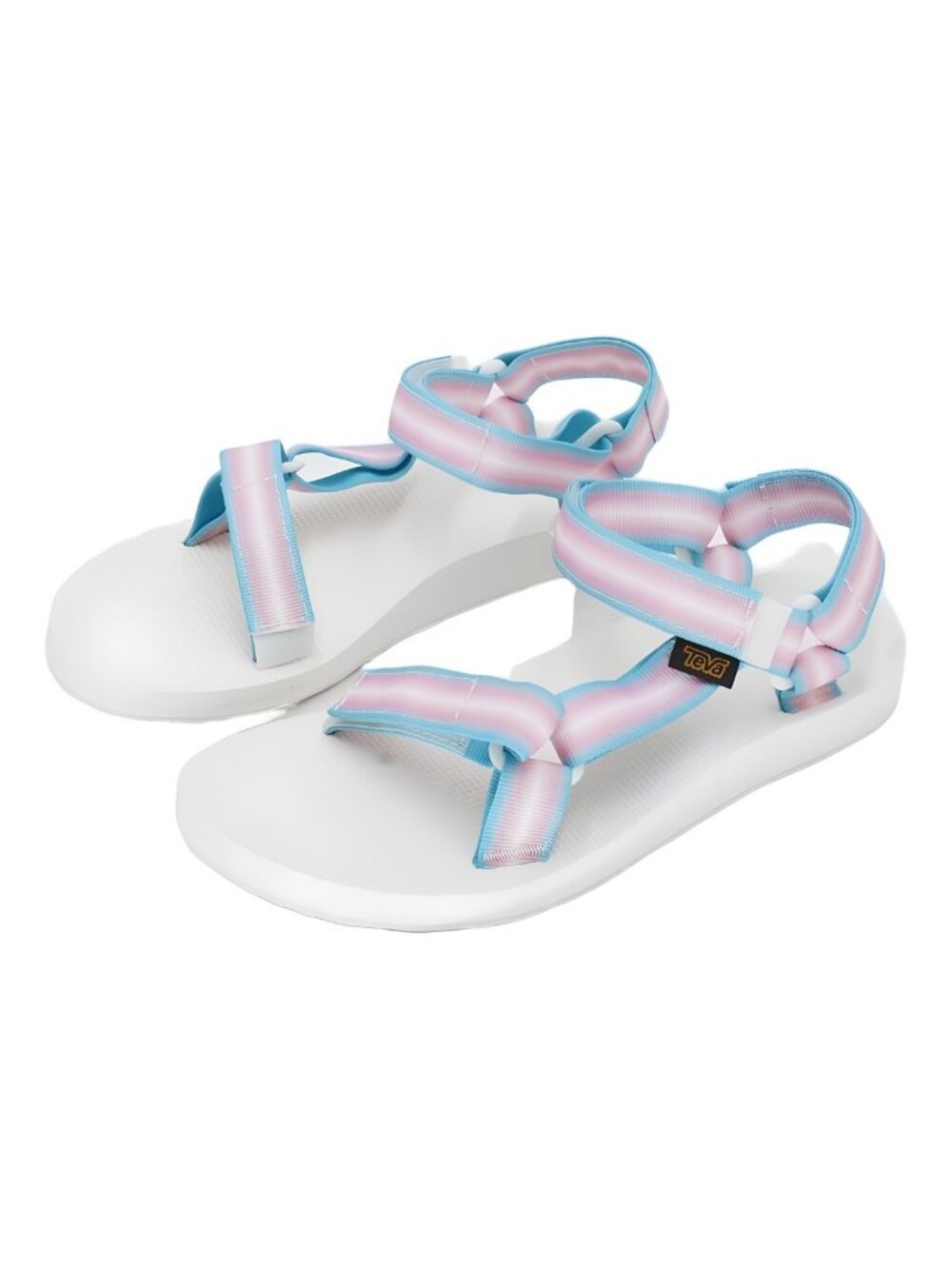 Teva Original Universal Gradiate Pastel Blue Pink White Sandal Sz 8M - Picture 2 of 6